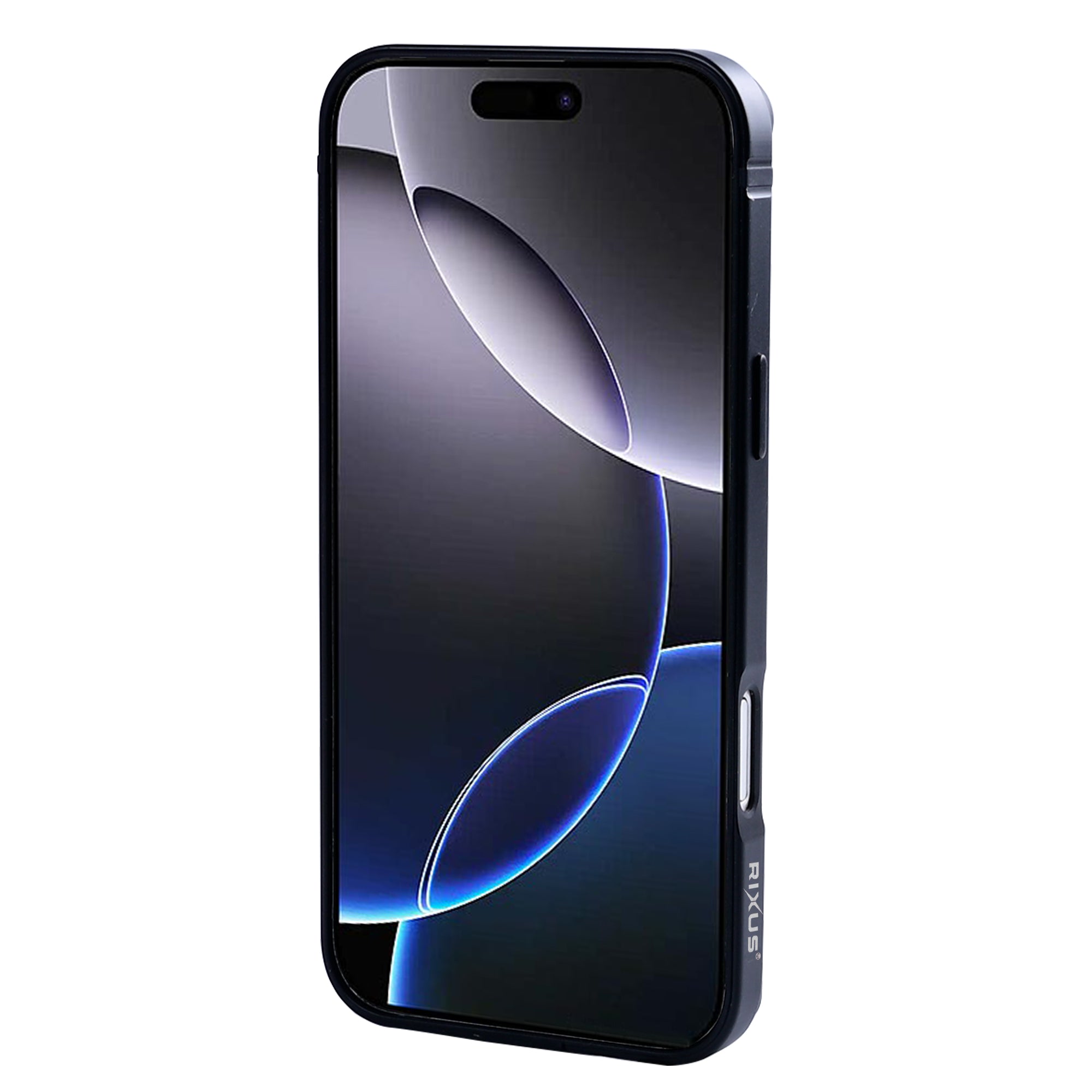Rixus Crash Guard-hoesje For Apple 16 Pro Max Zwart Titanium