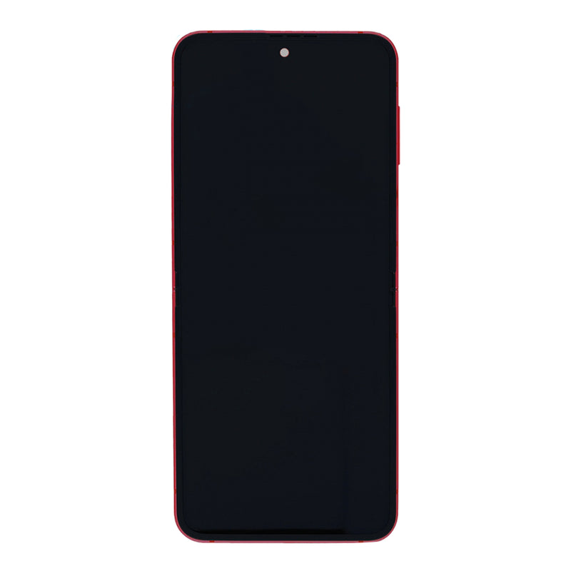 Samsung Galaxy Z Flip7 F766B Hoofdscherm en digitizer met frame koraalrood servicepakket