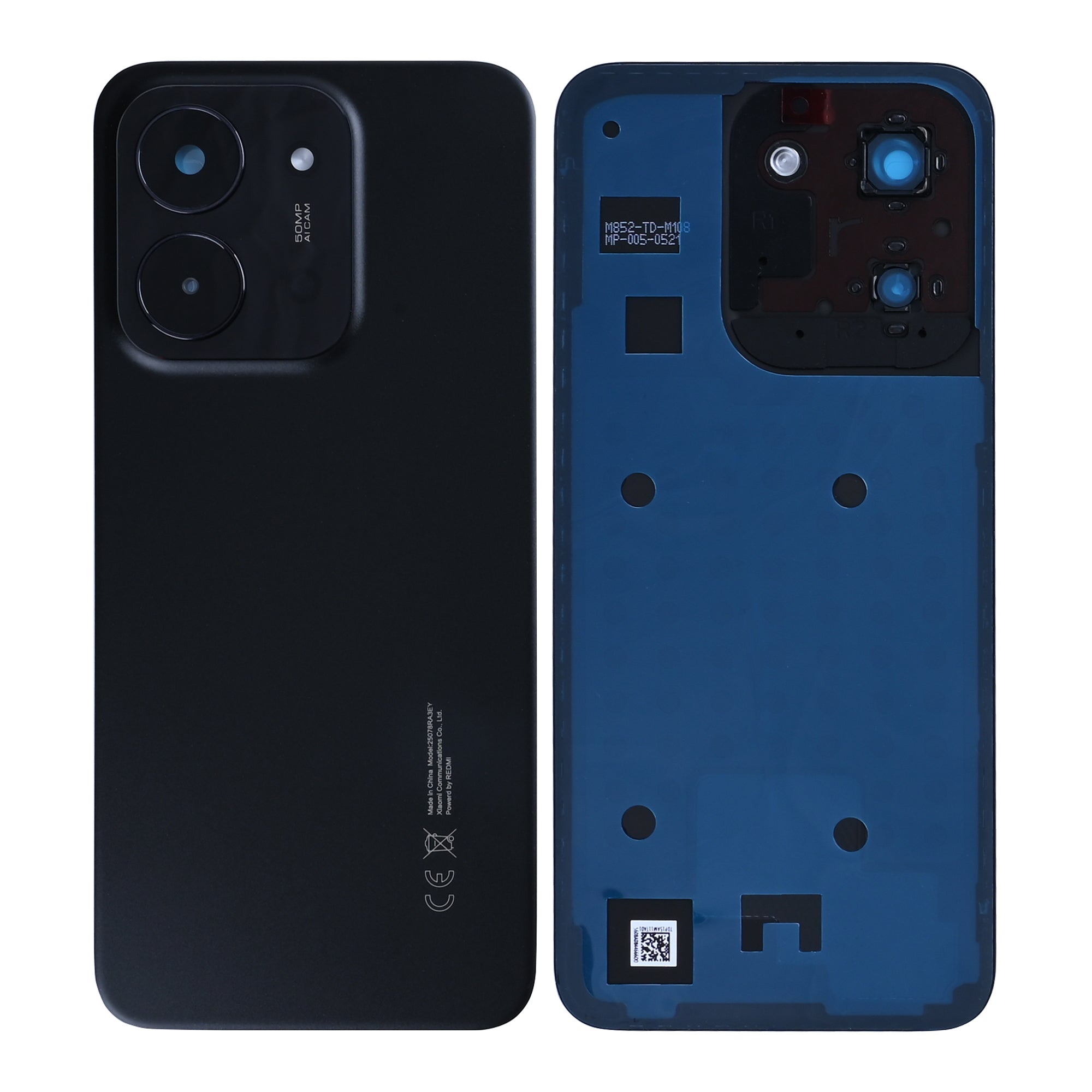 Xiaomi Redmi 15C 4G Achtercover met lens Middernacht Grijs OEM