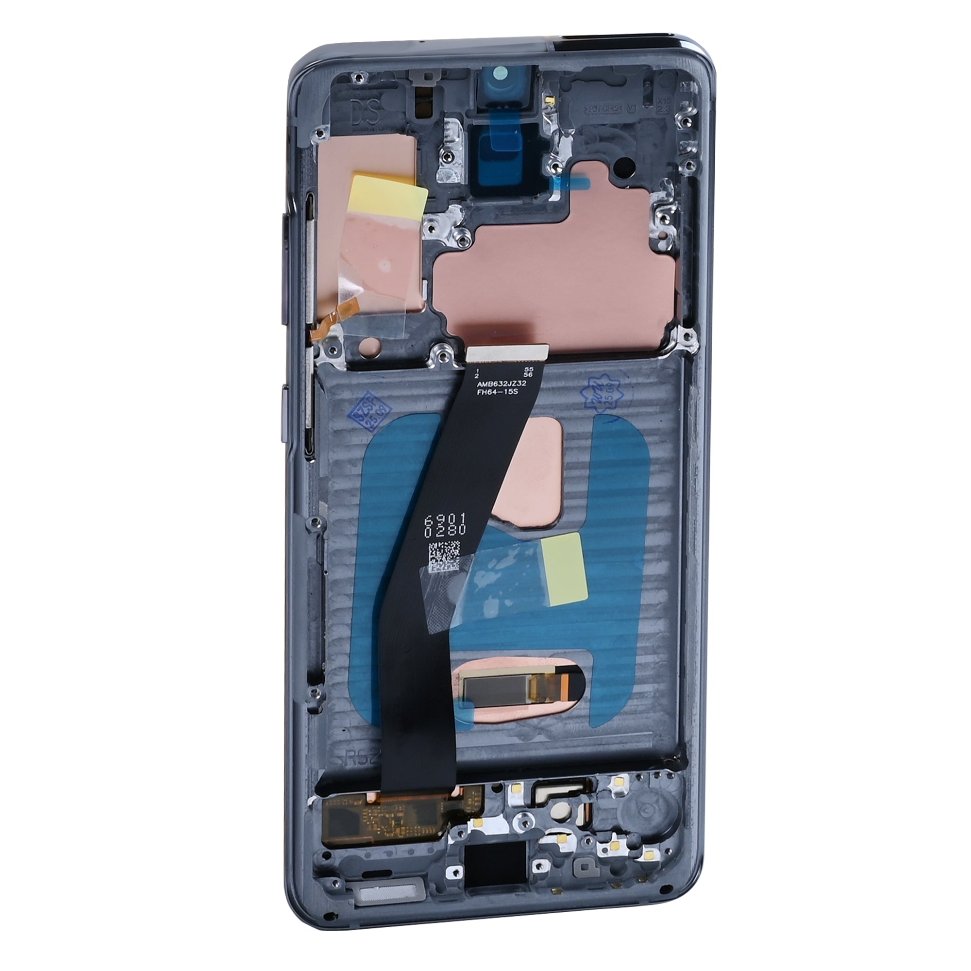 Samsung Galaxy S20 5G G981F Beeldscherm en Digitizer met Frame Kosmisch Grijs Soft-OLED