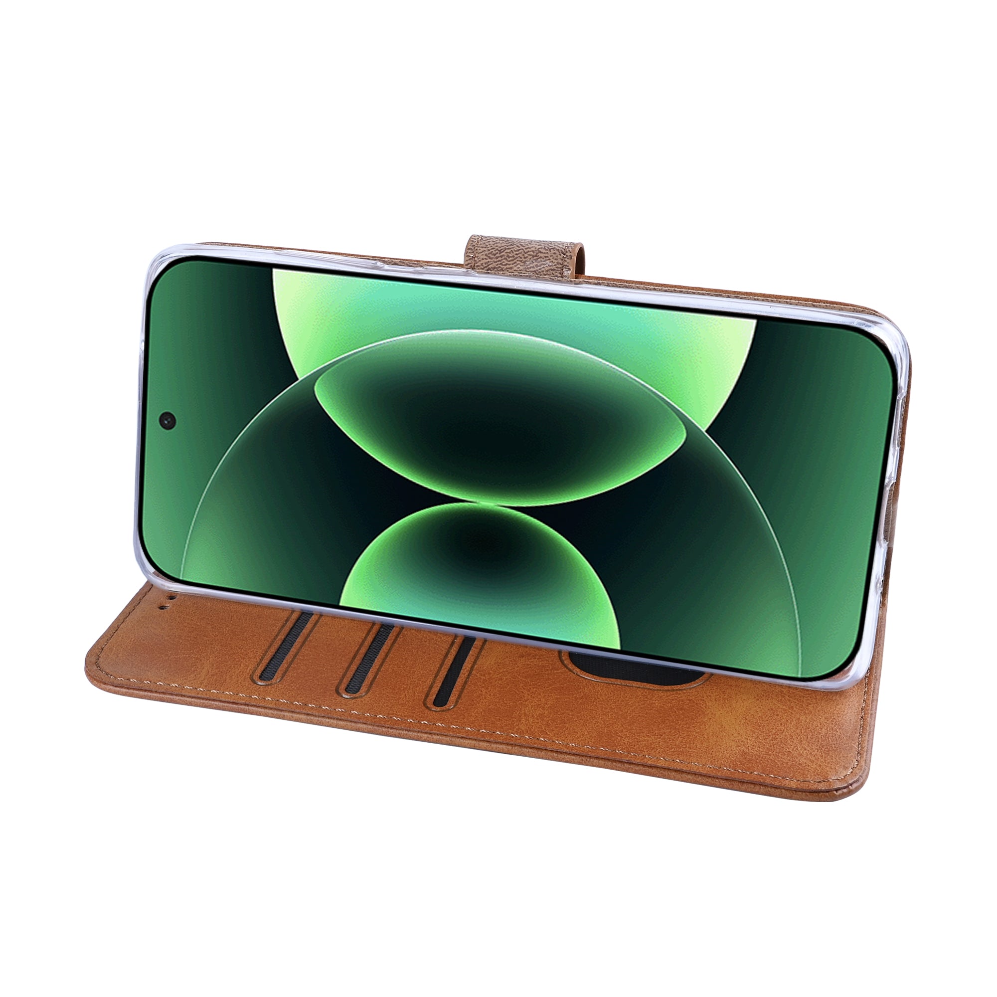 Rixus boekenkast voor Xiaomi 17 Pro lichtbruin