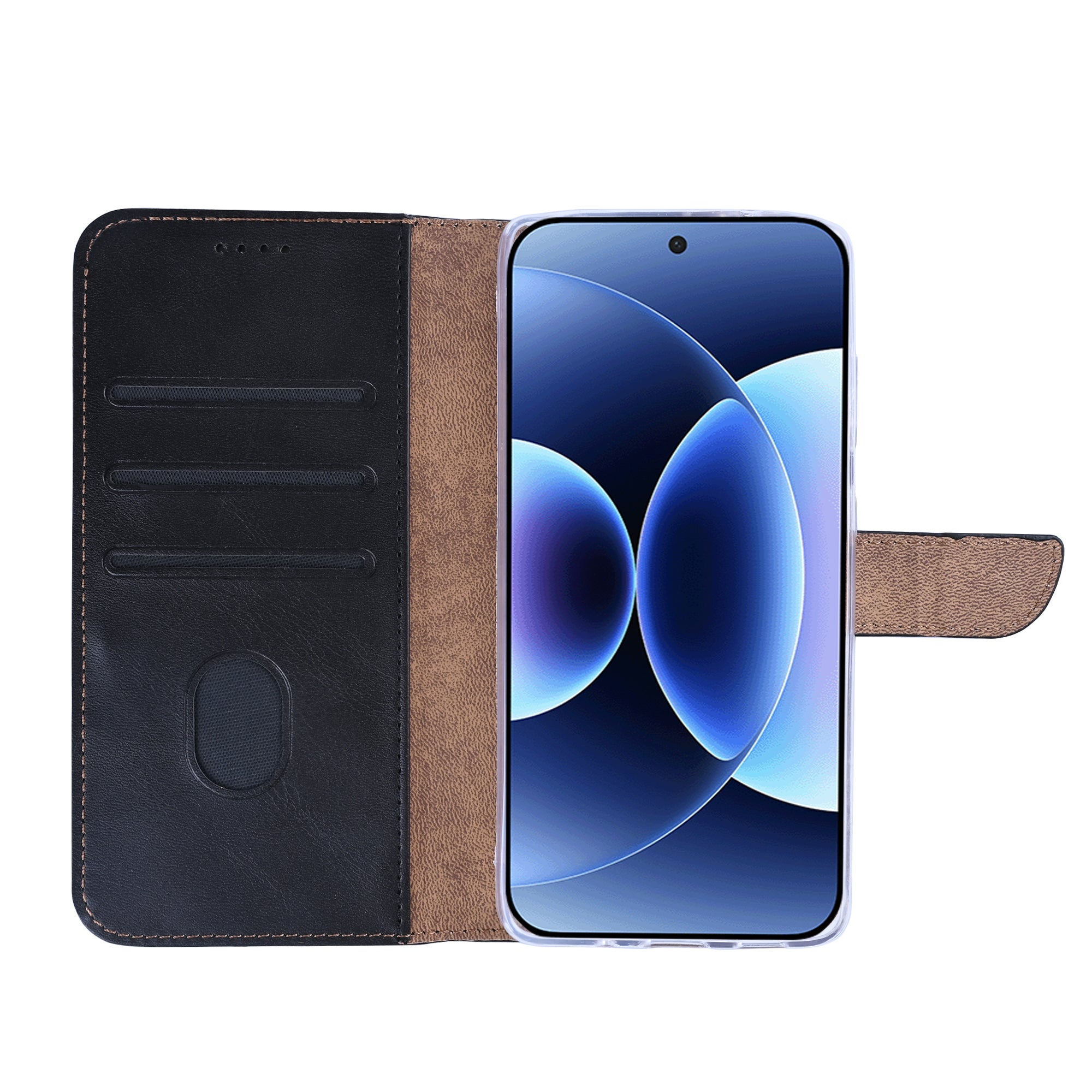Rixus boekenkast voor Xiaomi 17 Pro Max Zwart