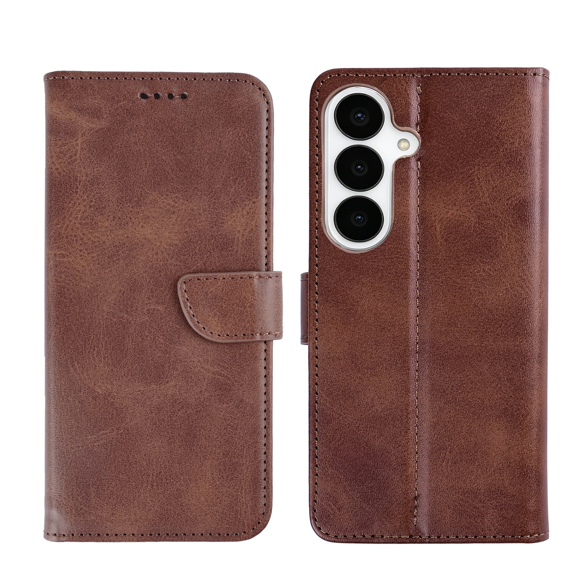 Rixus boekenkast voor Samsung Galaxy S26 bruin