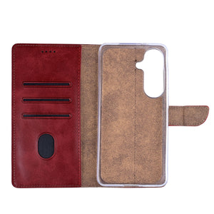 Rixus boekenkast voor Samsung Galaxy S26 donkerrood