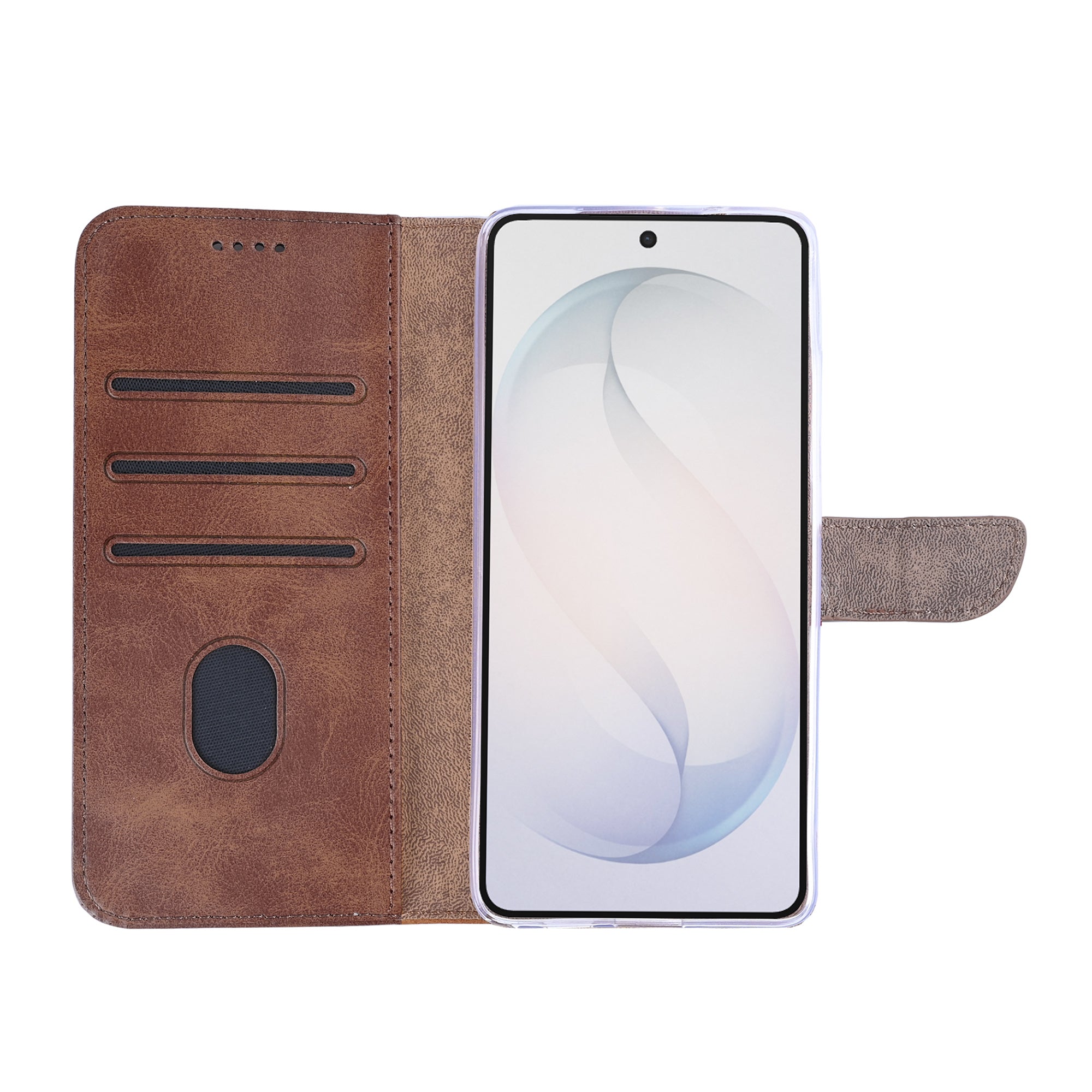 Rixus boekenkast voor Samsung Galaxy S26 Ultra bruin