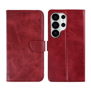 Rixus boekenkast voor Samsung Galaxy S26 Ultra donkerrood