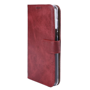 Rixus boekenkast voor Samsung Galaxy S26 Ultra donkerrood