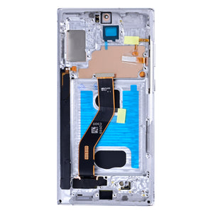 Samsung Galaxy Note 10 Plus N975F Beeldscherm en Digitizer met Frame Aura wit Soft-OLED