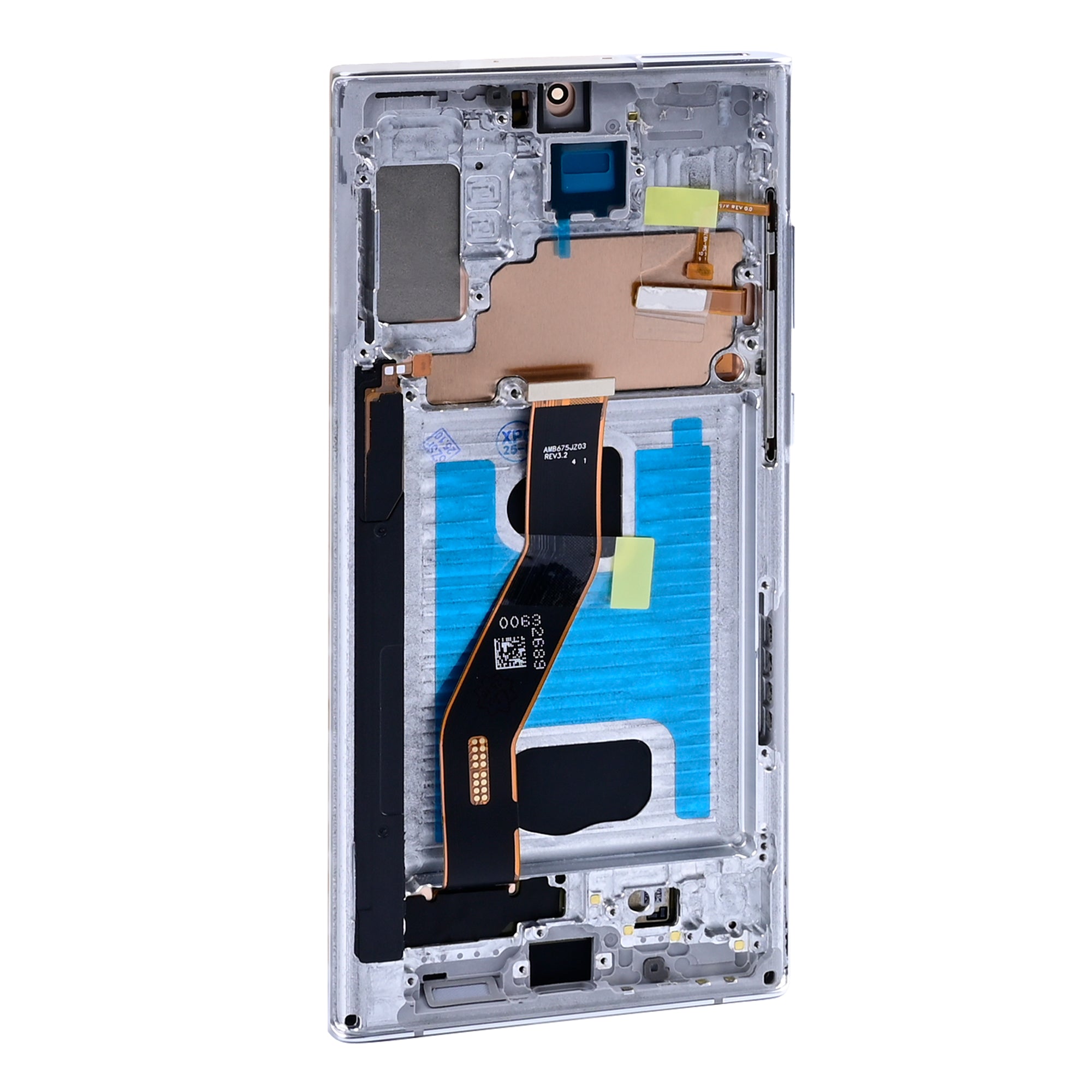 Samsung Galaxy Note 10 Plus N975F Beeldscherm en Digitizer met Frame Aura wit Soft-OLED