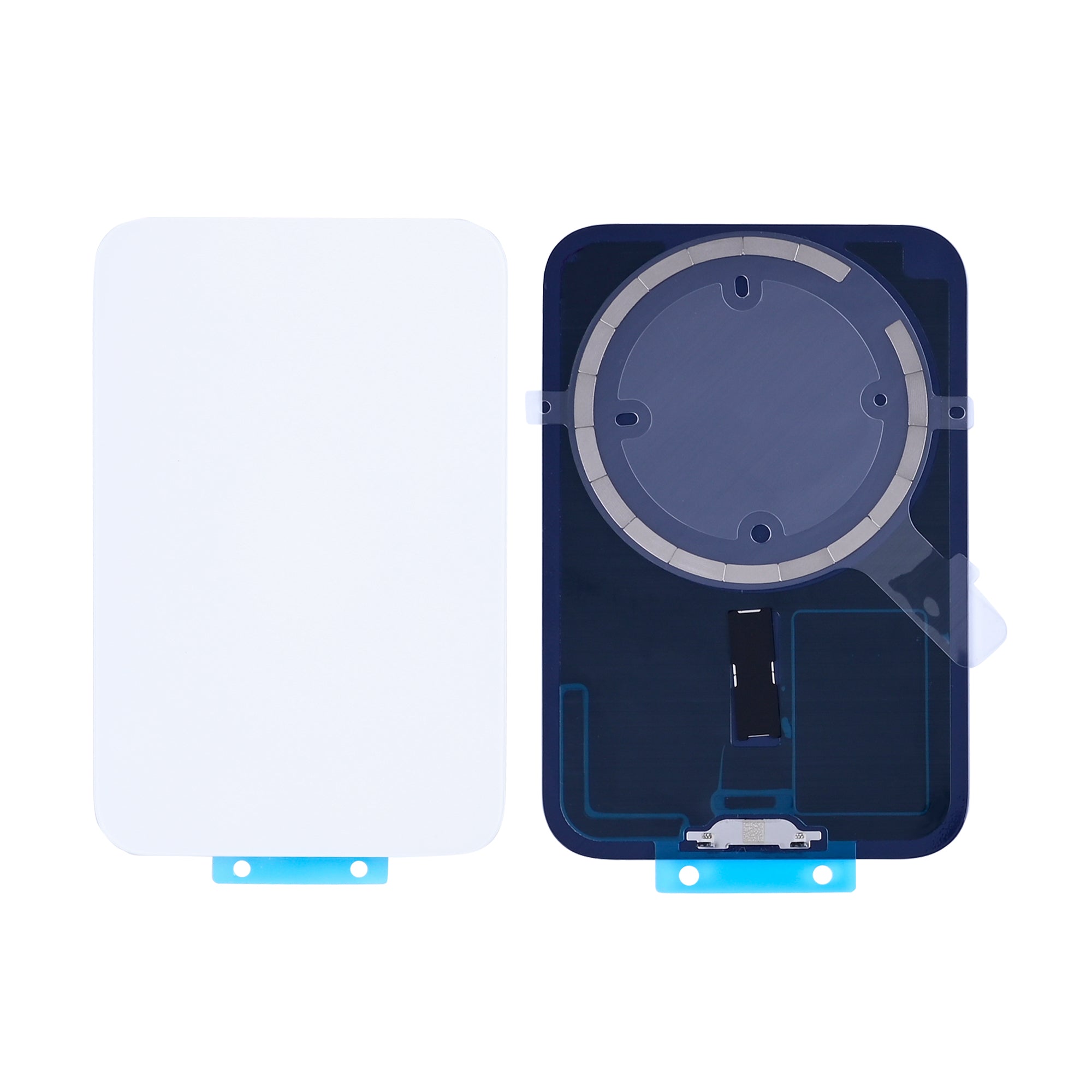 For Apple 17 Pro achterglas zonder NFC zilver compatibel