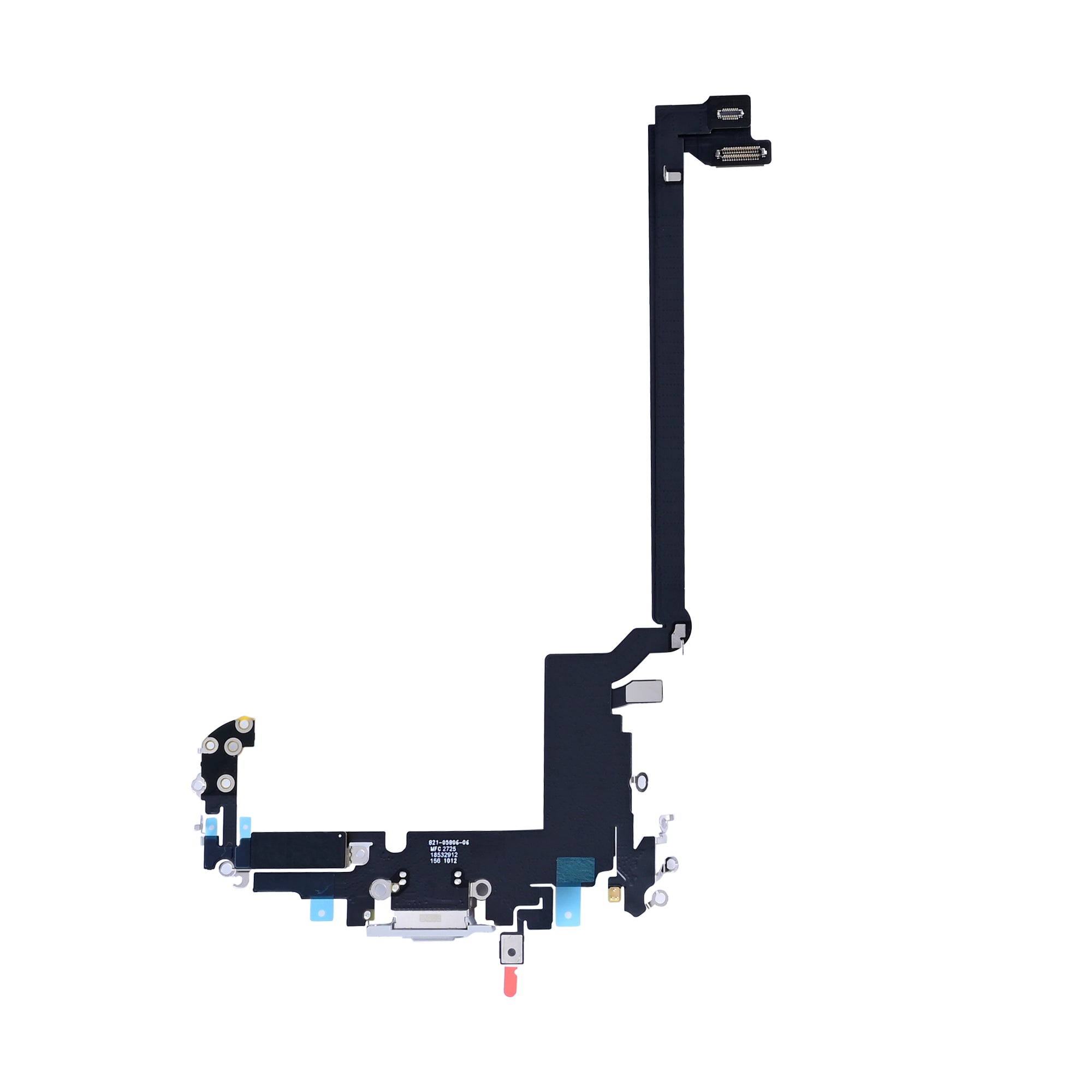 For Apple iPhone 17 Pro Max Systeem Opladen Flex Zilver Getrokken