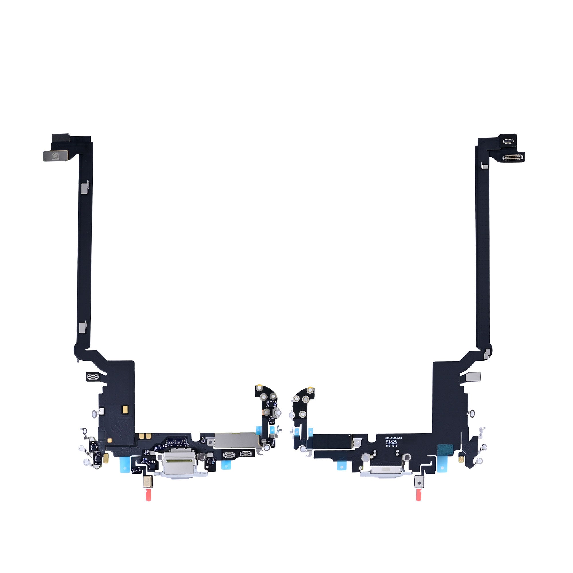 For Apple iPhone 17 Pro Max Systeem Opladen Flex Zilver Getrokken
