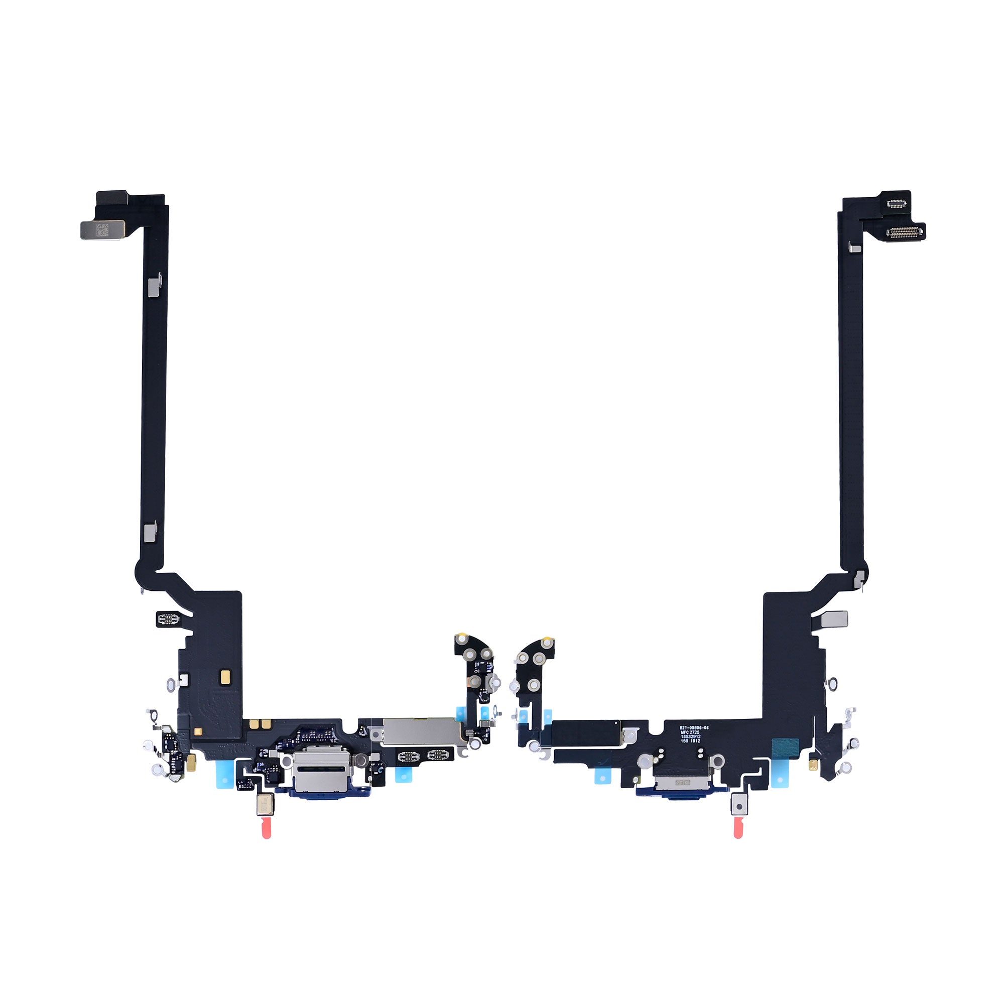 For Apple iPhone 17 Pro Max Systeem Opladen Flex Diep Blauw Getrokken