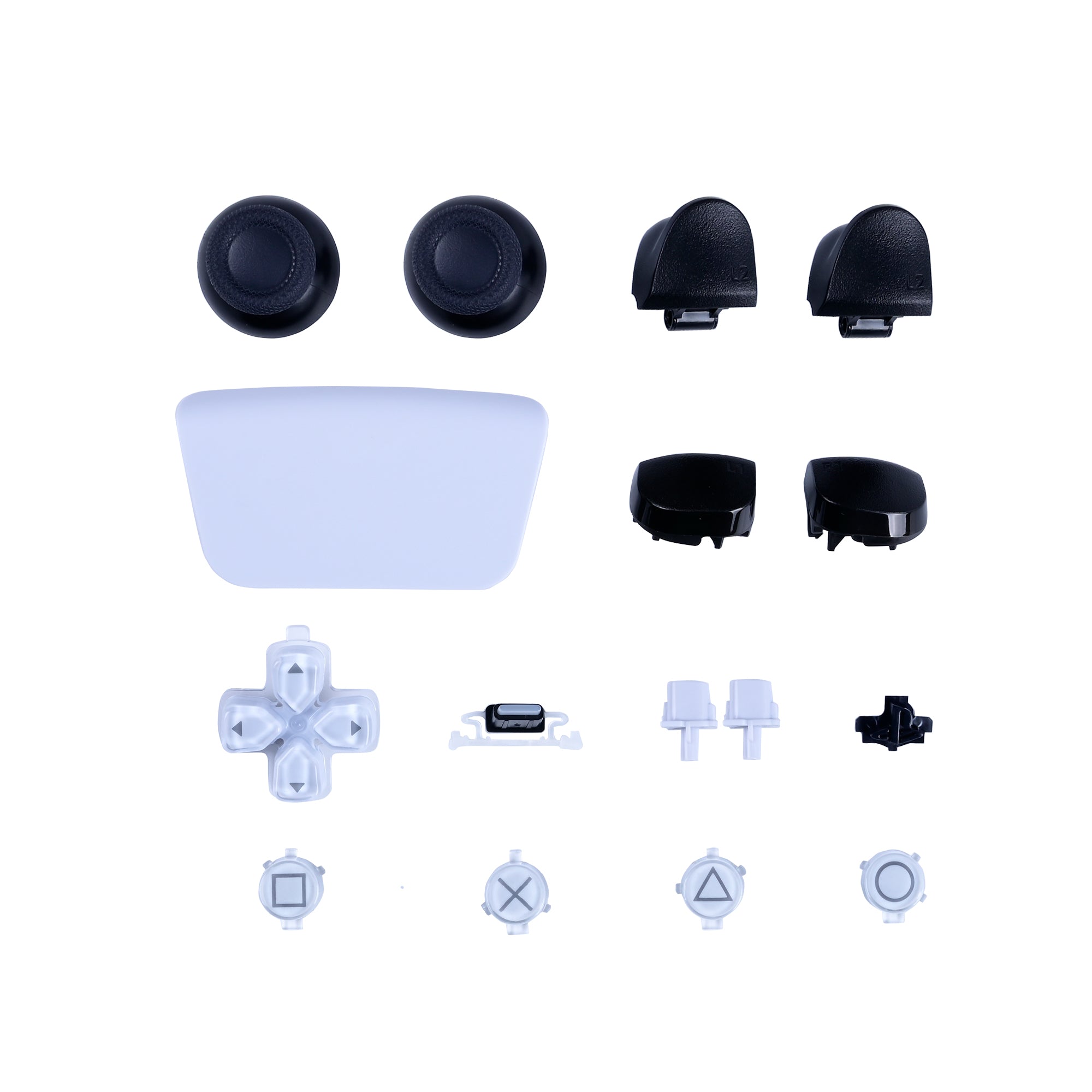 For PlayStation 5 Controller Button Sets White (16pcs) OEM