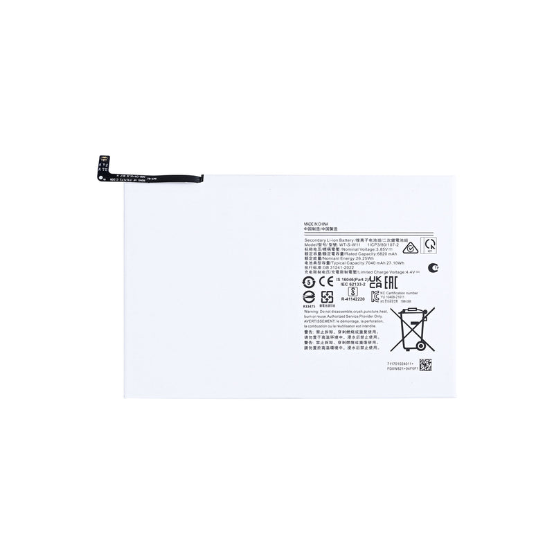 Samsung Galaxy Tab A9 Plus X210, X215, X216B Batterij WT-S-W11 OEM