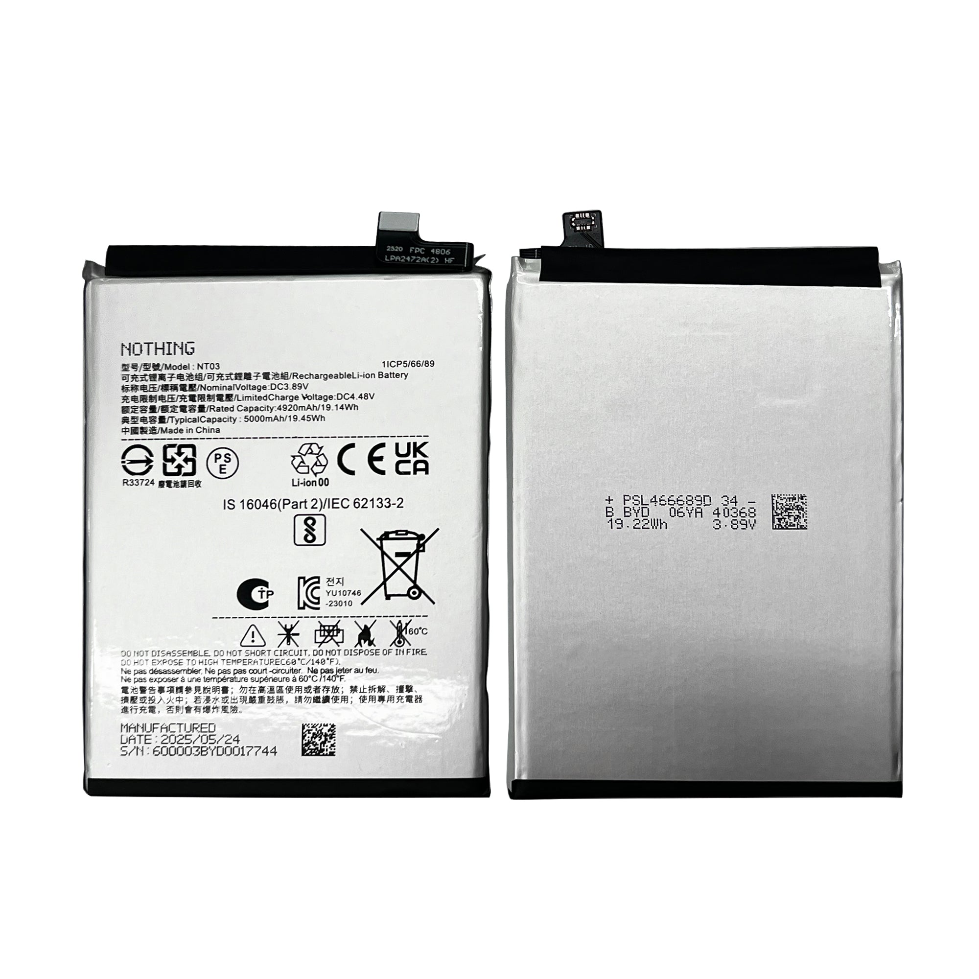 Nothing Phone 1, CMF Phone 1 Batterij NT01 OEM