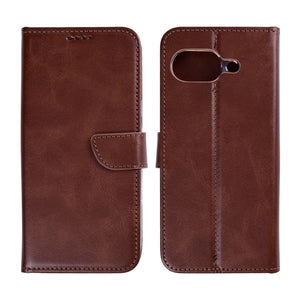 Rixus Bookcase For Google Pixel 10a Brown