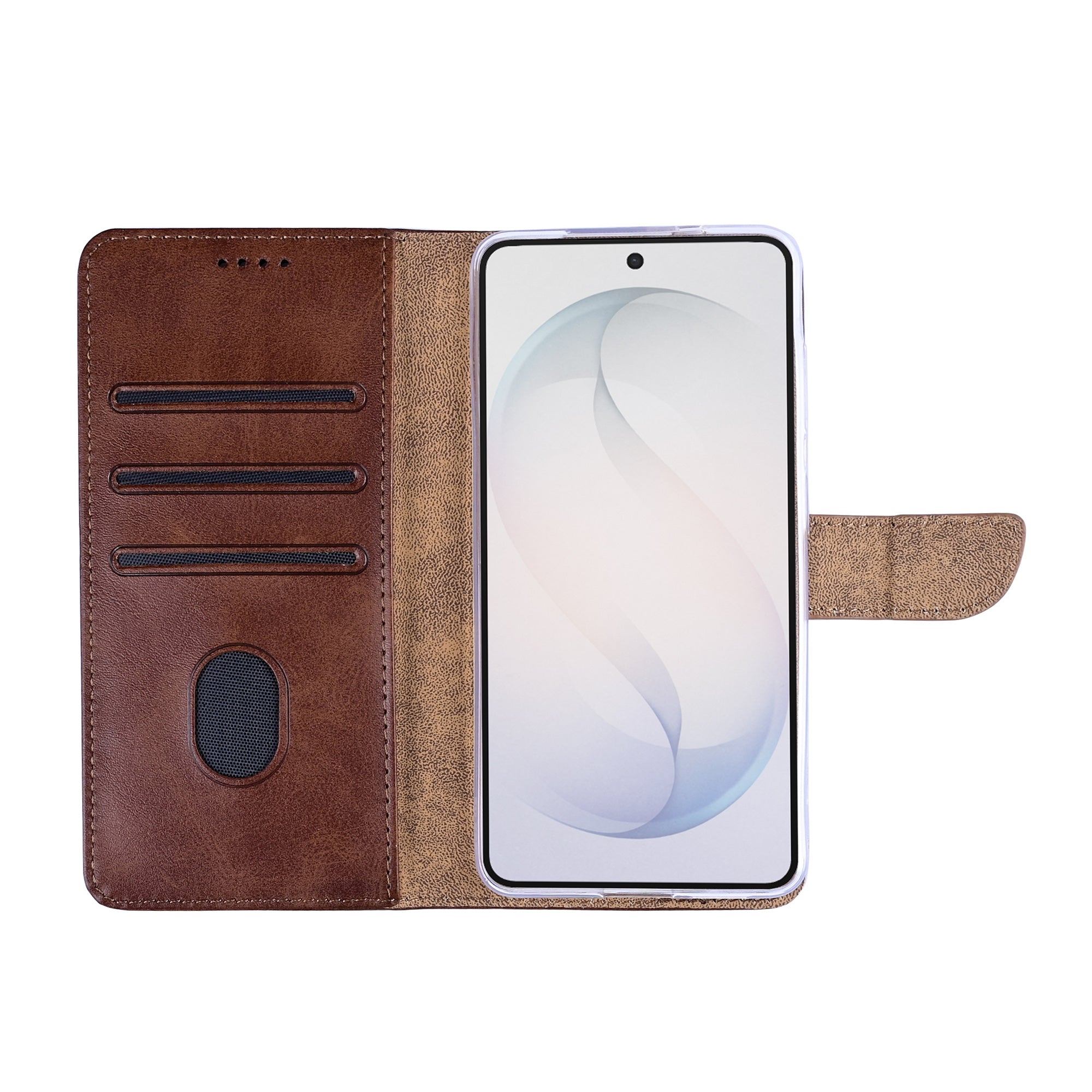 Rixus boekenkast voor Samsung Galaxy S26 Plus bruin