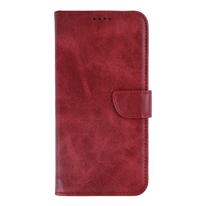 Rixus boekenkast voor Samsung Galaxy S26 Plus donkerrood