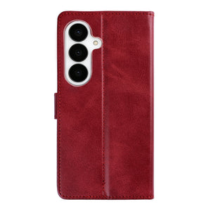 Rixus boekenkast voor Samsung Galaxy S26 Plus donkerrood