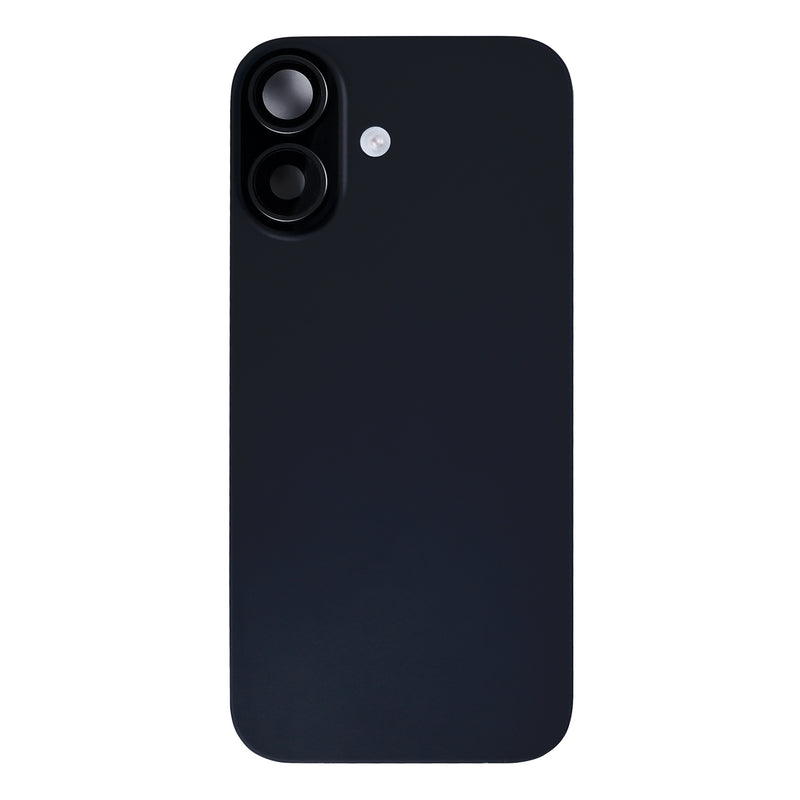 For Apple iPhone 17 Back Glass With NFC, Enlarged Camera Frame Black Pulled