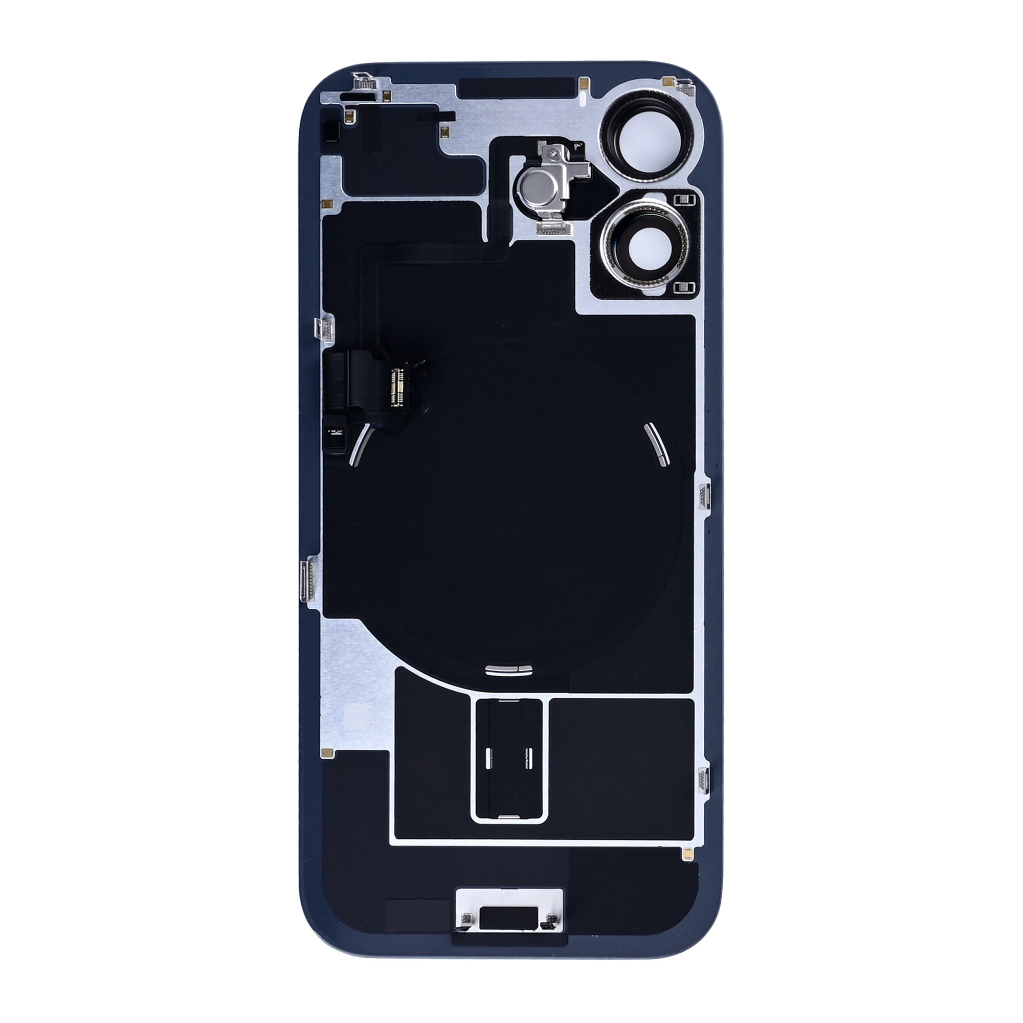 For Apple iPhone 17 Back Glass With NFC, Enlarged Camera Frame Sage Pulled