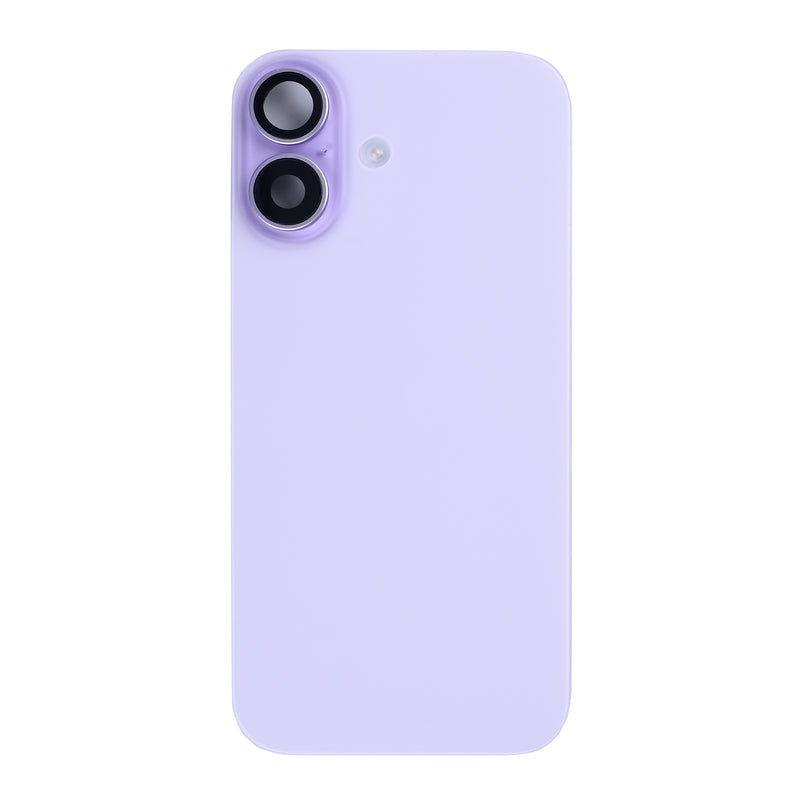 For Apple 17 achterglas met NFC, vergroot cameraframe lavendel getrokken