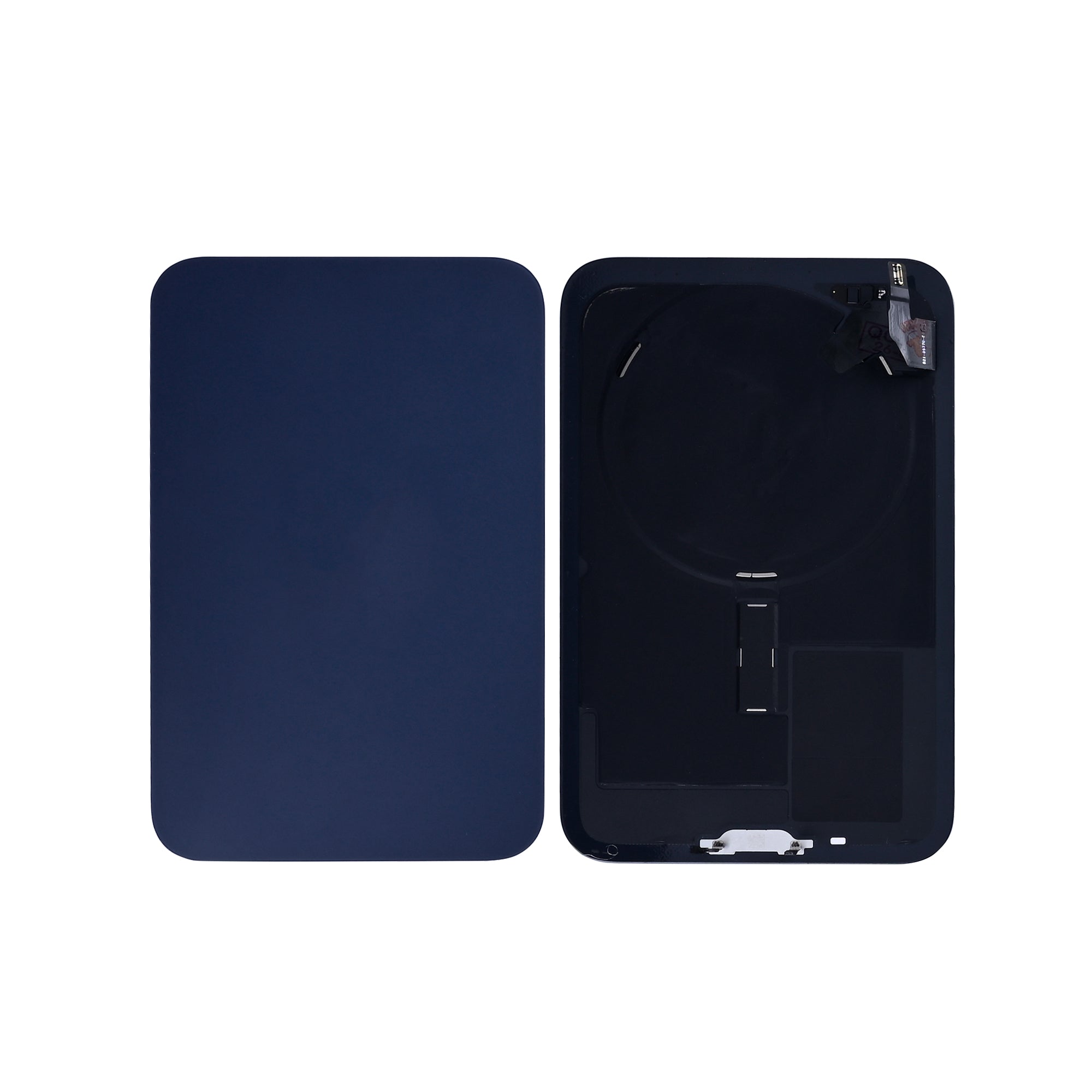 For Apple 17 Pro Max achterglas met NFC blauw getrokken