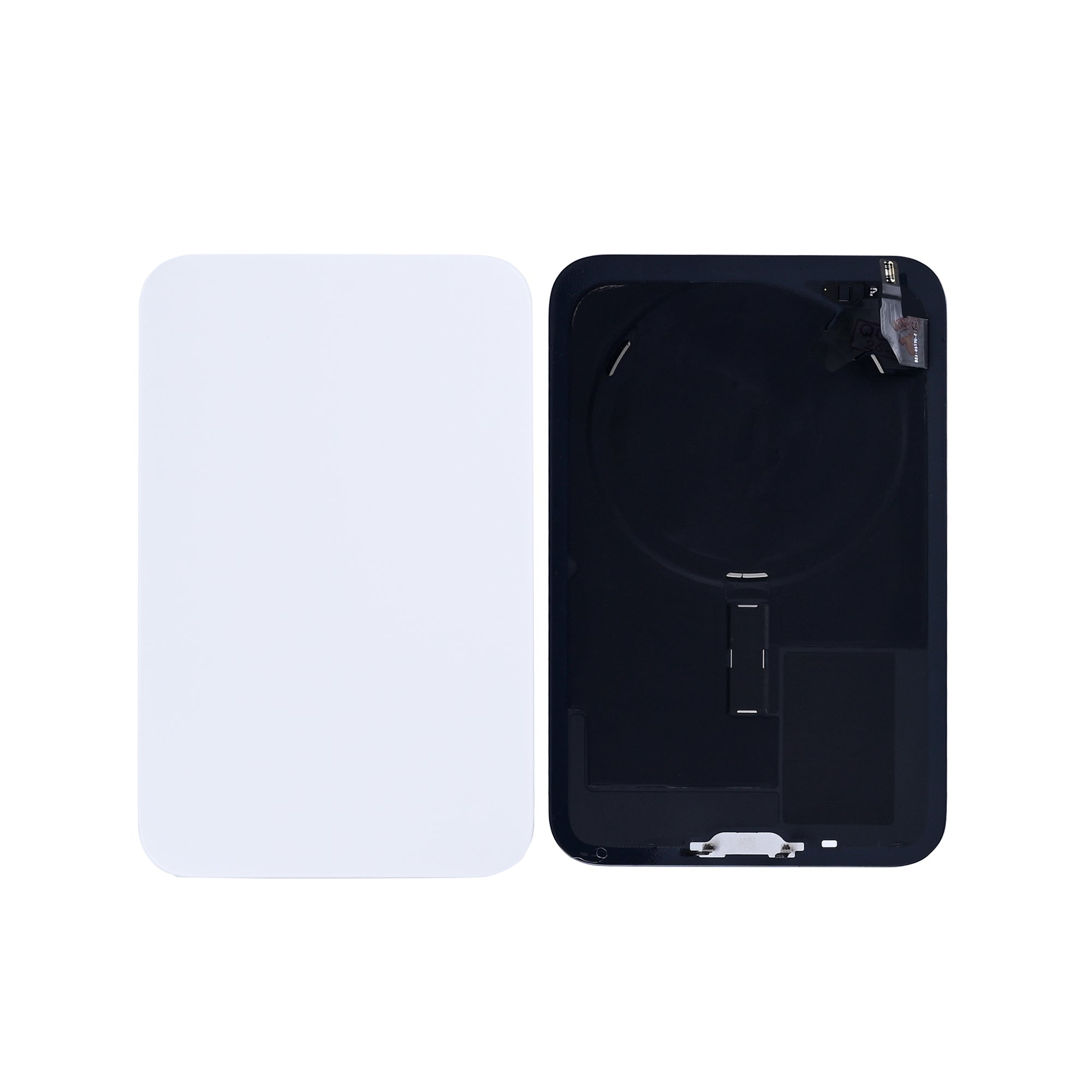 For Apple 17 Pro Max achterglas met NFC zilver getrokken