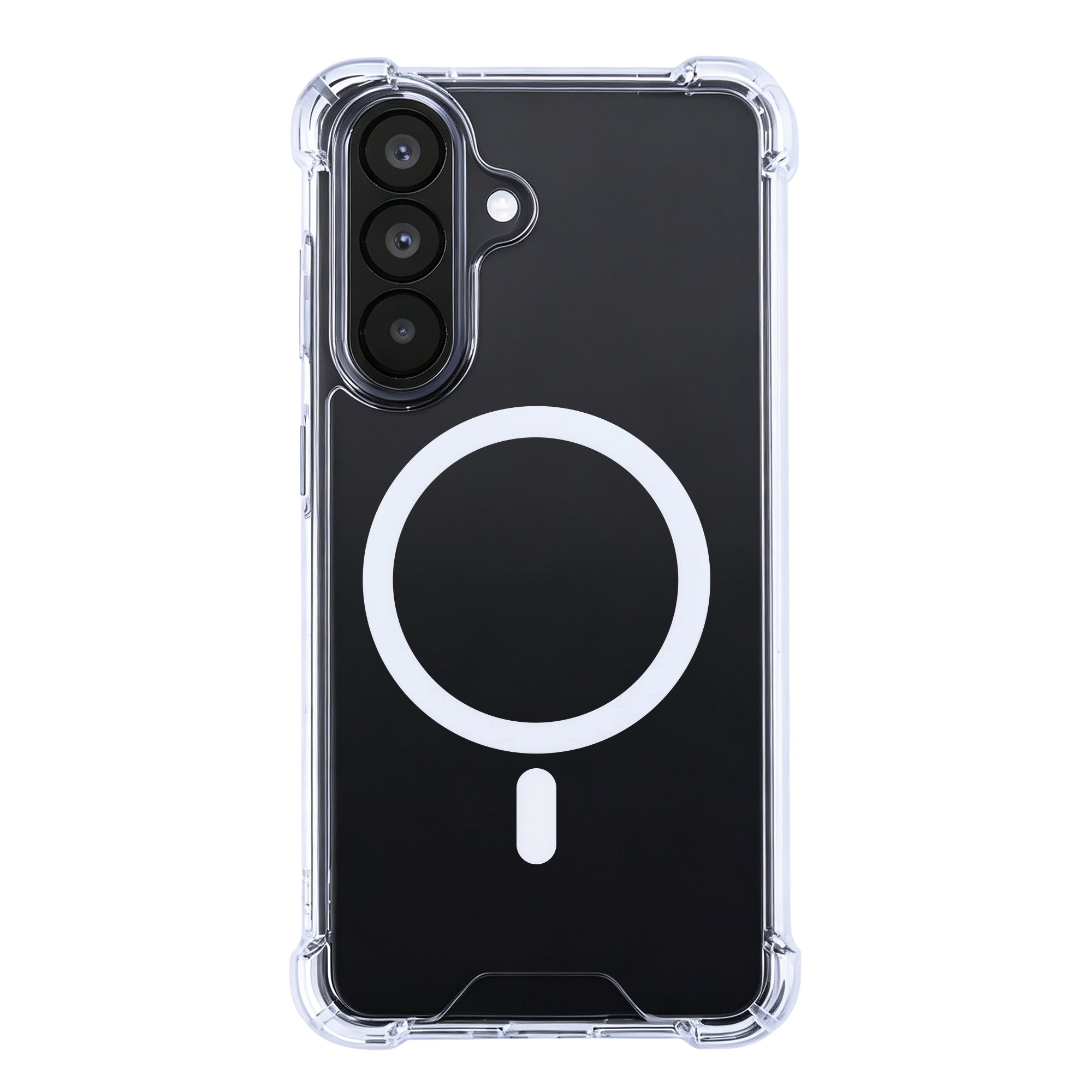 Rixus Anti-Burst Case With MagSafe Compatible For Samsung Galaxy A57 Transparent
