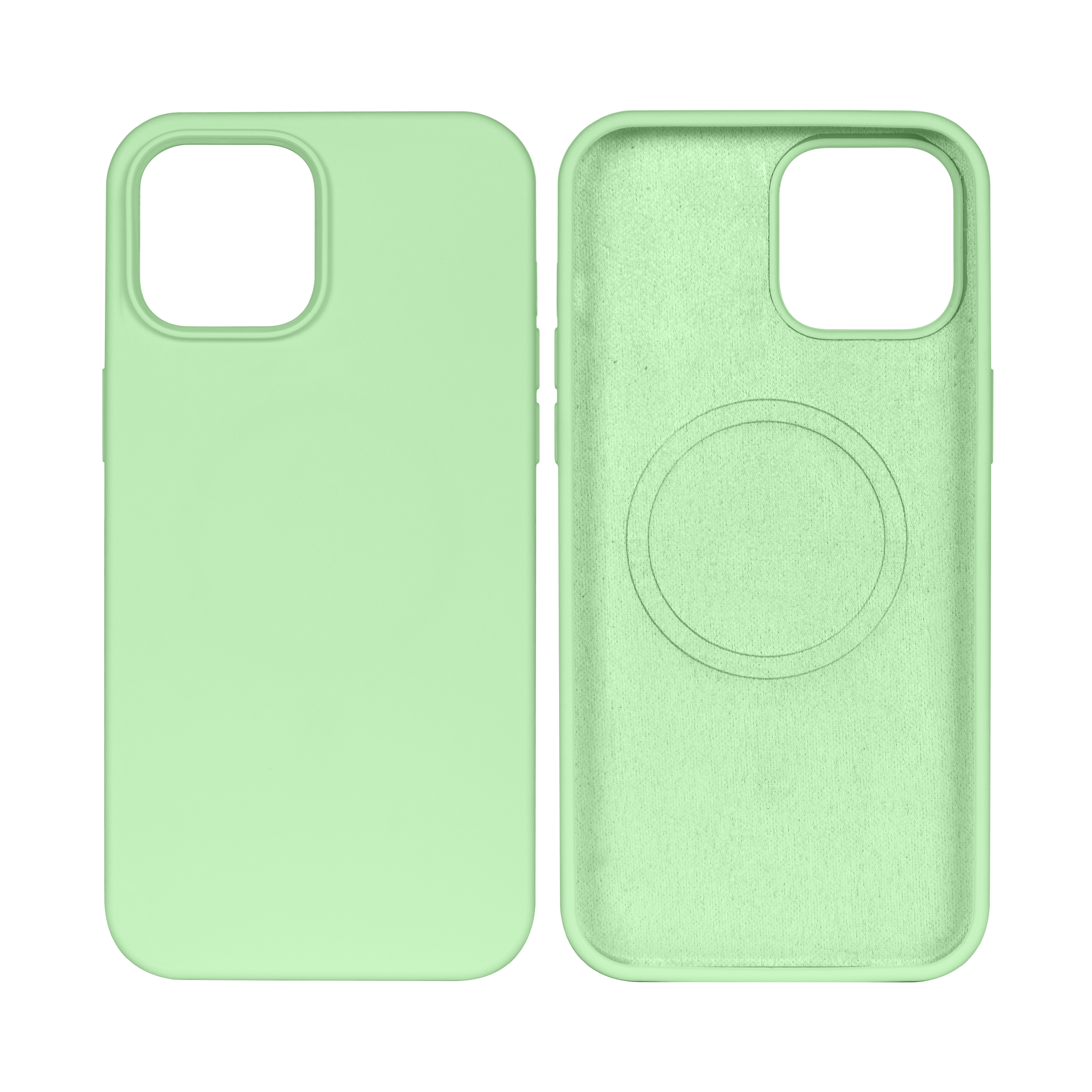 Rixus Soft TPU Phone Case With MagSafe Compatible For Apple iPhone 14 Matcha