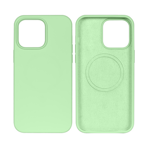 Rixus Soft TPU Phone Case With MagSafe Compatible For Apple iPhone 14 Plus Matcha