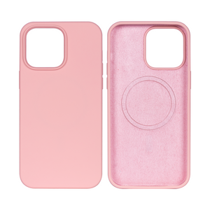 Rixus Soft TPU Phone Case With MagSafe Compatible For Apple iPhone 14 Plus Pink