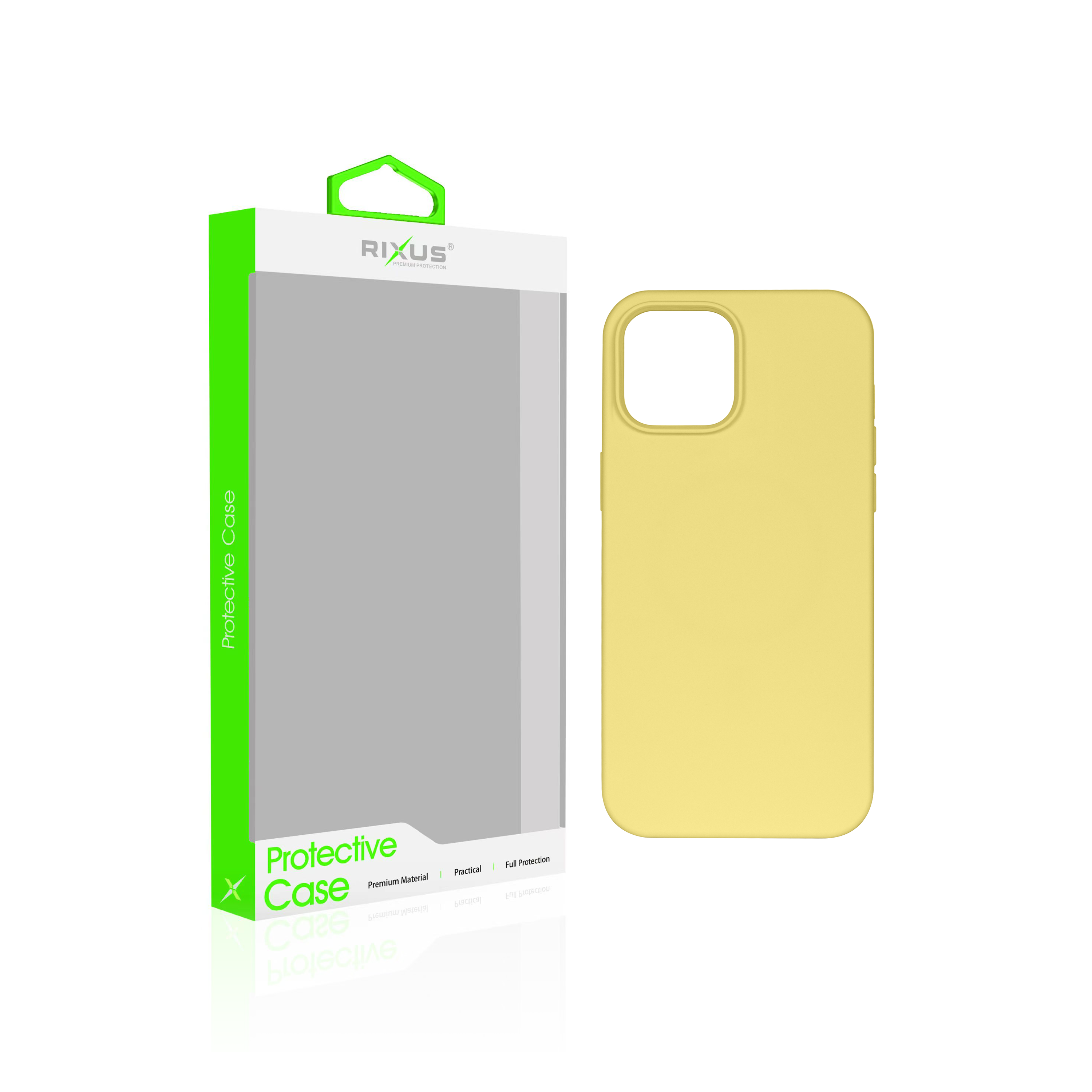 Rixus Soft TPU Phone Case With MagSafe Compatible For Apple iPhone 14 Pro Gold