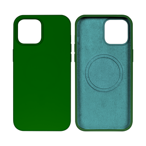 Rixus Soft TPU Phone Case With MagSafe Compatible For Apple iPhone 14 Pro Dark Green