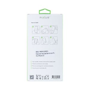 Rixus Anti Shock Hoesje TPU Met MagSafe For Apple iPhone 11 Transparant