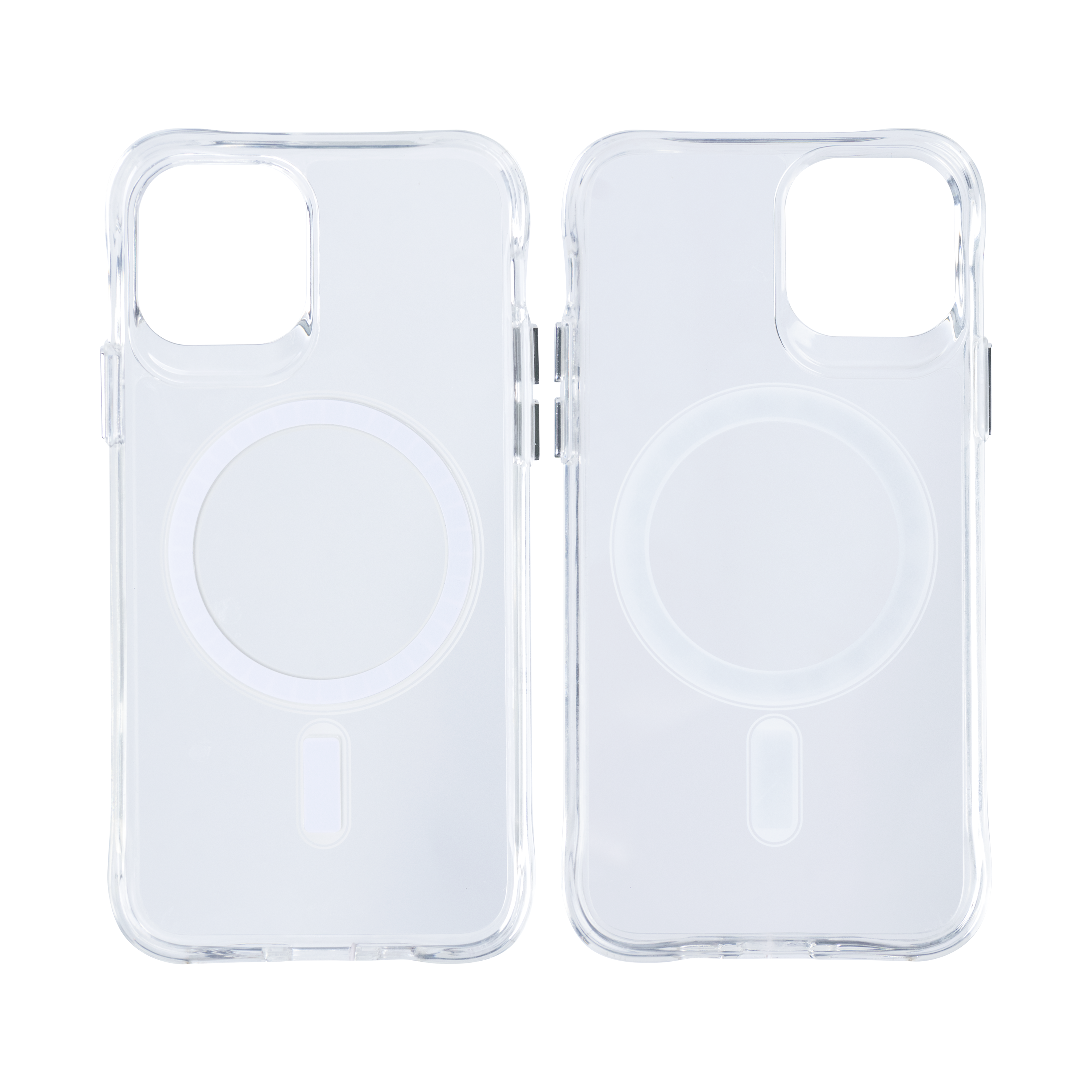 Rixus Antischok Hoesje TPU Met MagSafe For Apple iPhone 12, 12 Pro Transparant