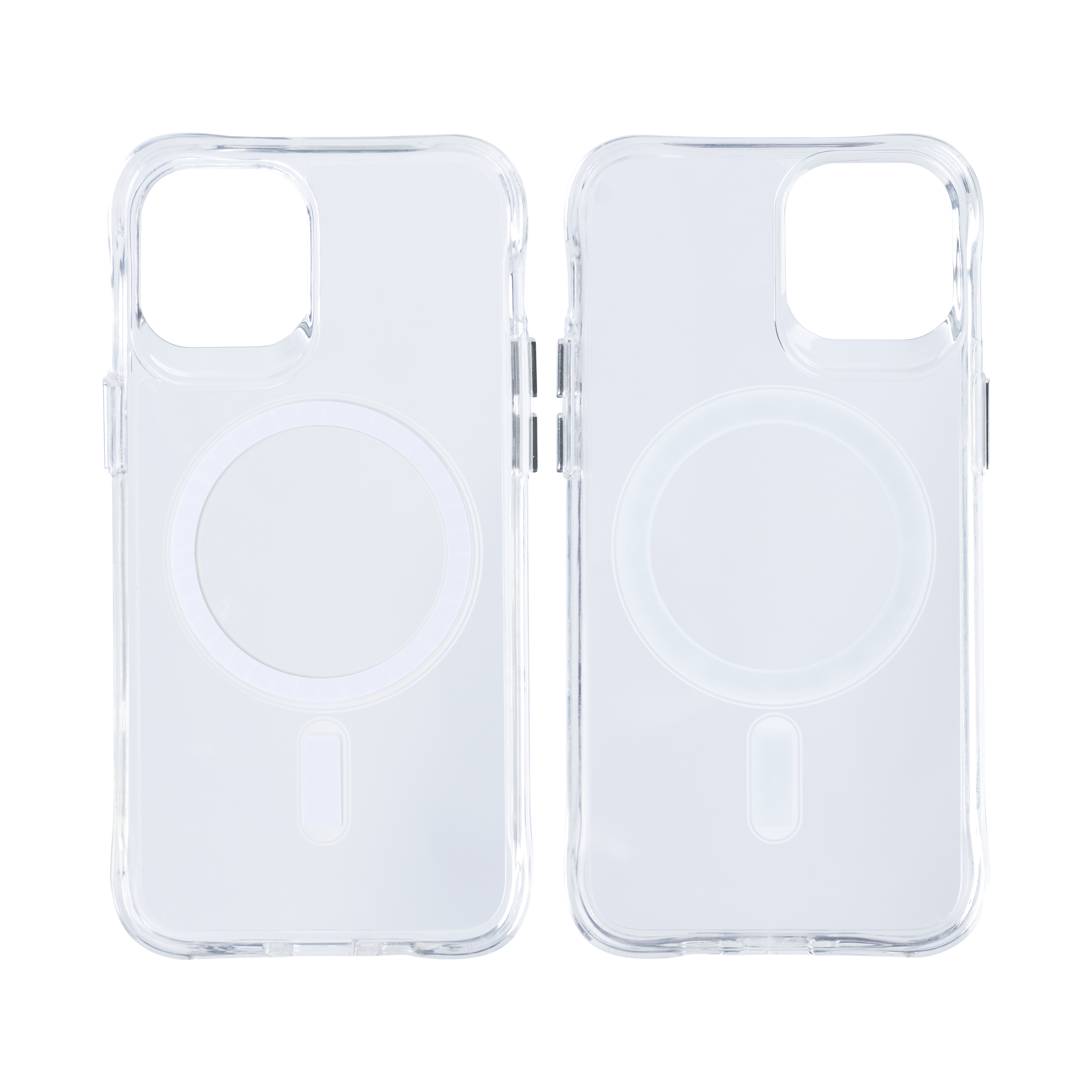 Rixus Anti Shock Hoesje TPU Met MagSafe For Apple iPhone 12 Pro Max Transparant