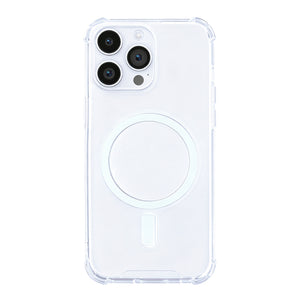 Rixus Anti-Burst Case With MagSafe Compatible For Apple iPhone 14 Pro Max Transparent