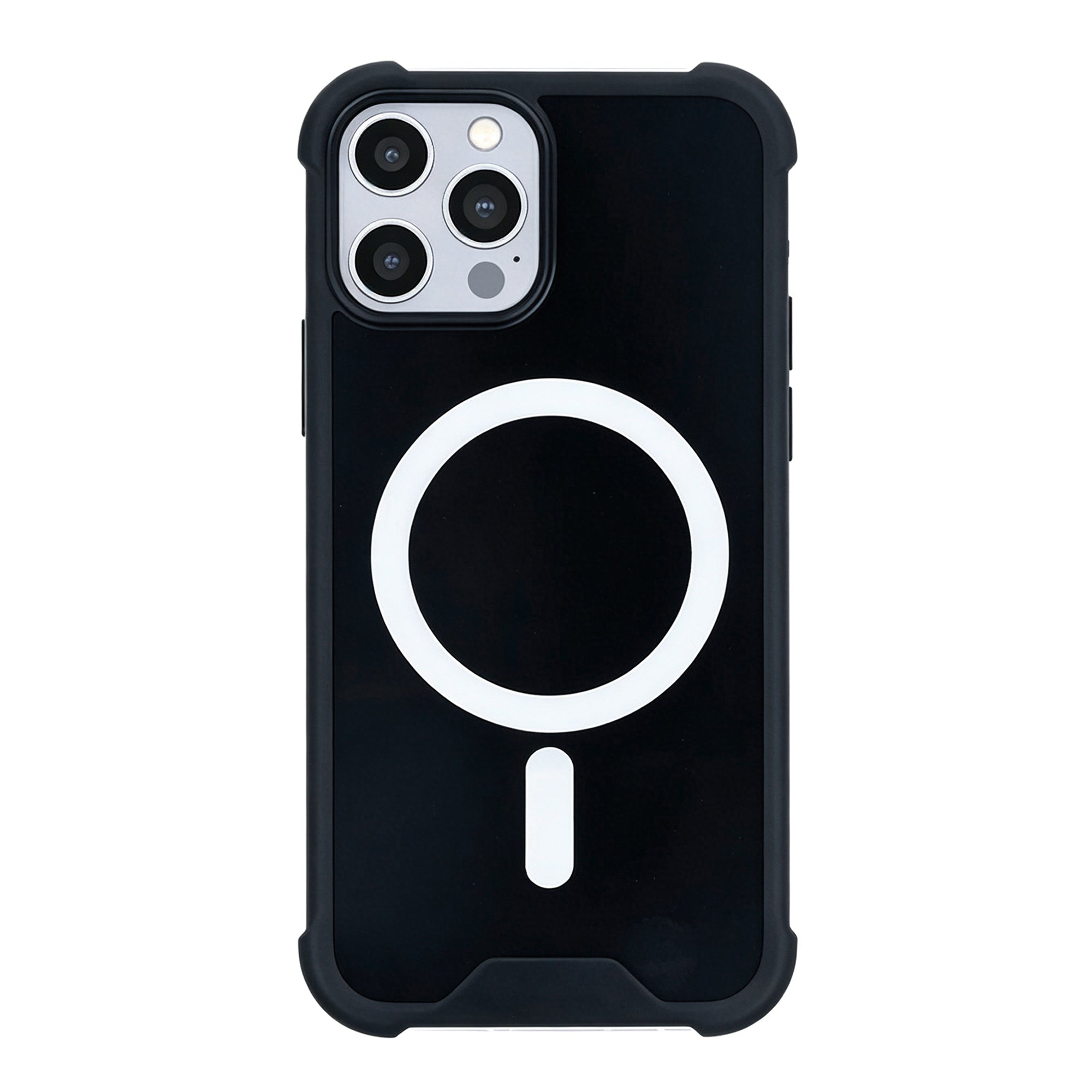 Rixus Anti-Burst Case With MagSafe Compatible For Apple iPhone 12, 12 Pro Black