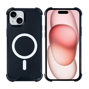 Rixus Anti-Burst Case With MagSafe Compatible For Apple iPhone 13 Black