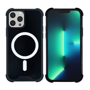 Rixus Anti-Burst Case With MagSafe Compatible For Apple iPhone 13 Pro Max Black