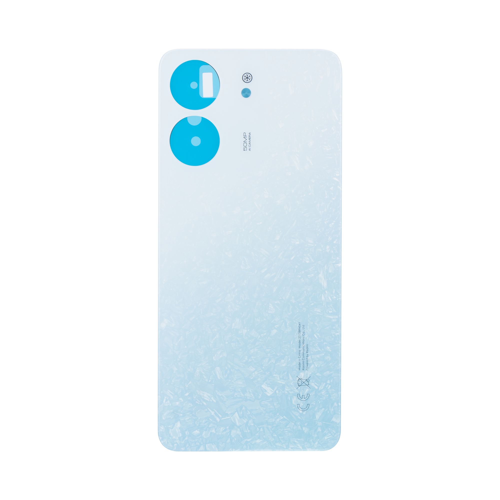 Xiaomi Redmi 13C achterkant zonder lens, gletsjerwit, OEM