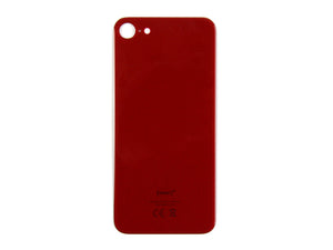 For Apple 8 achterglas, vergroot cameraframe rood compatibel