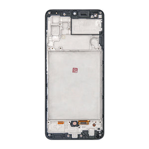 Samsung Galaxy M32 M325F Beeldscherm en Digitizer met Frame Zwart Soft-OLED