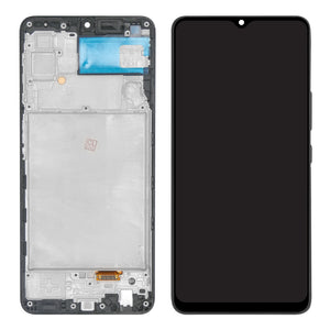 Samsung Galaxy A22 A225F Display en Digitizer met Frame Zwart Soft-OLED