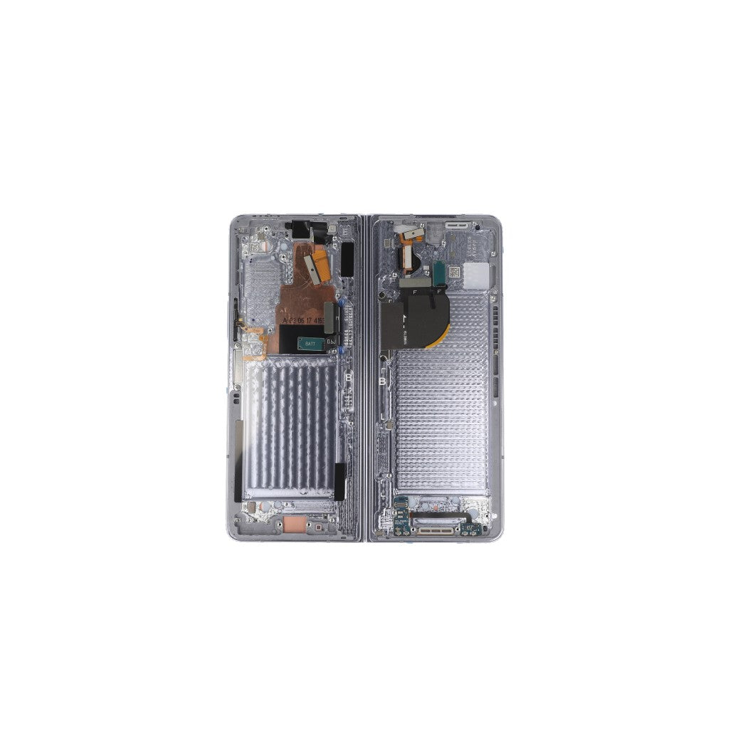 Samsung Galaxy Z Fold5 F946B Hoofdscherm en digitizer met frame blauw servicepakket