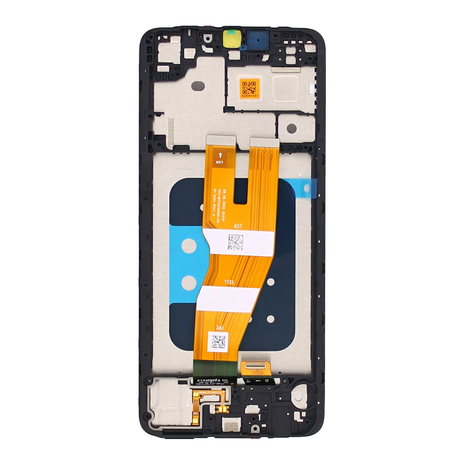 Samsung Galaxy A05 A055F Beeldscherm en Digitizer met Frame Zwart Service Pack