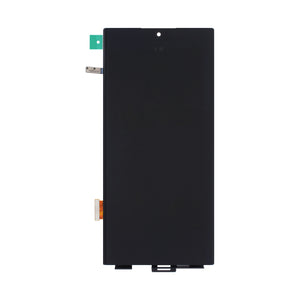 Samsung Galaxy S22 Ultra S908B Display en digitizer zonder frame zwart servicepakket