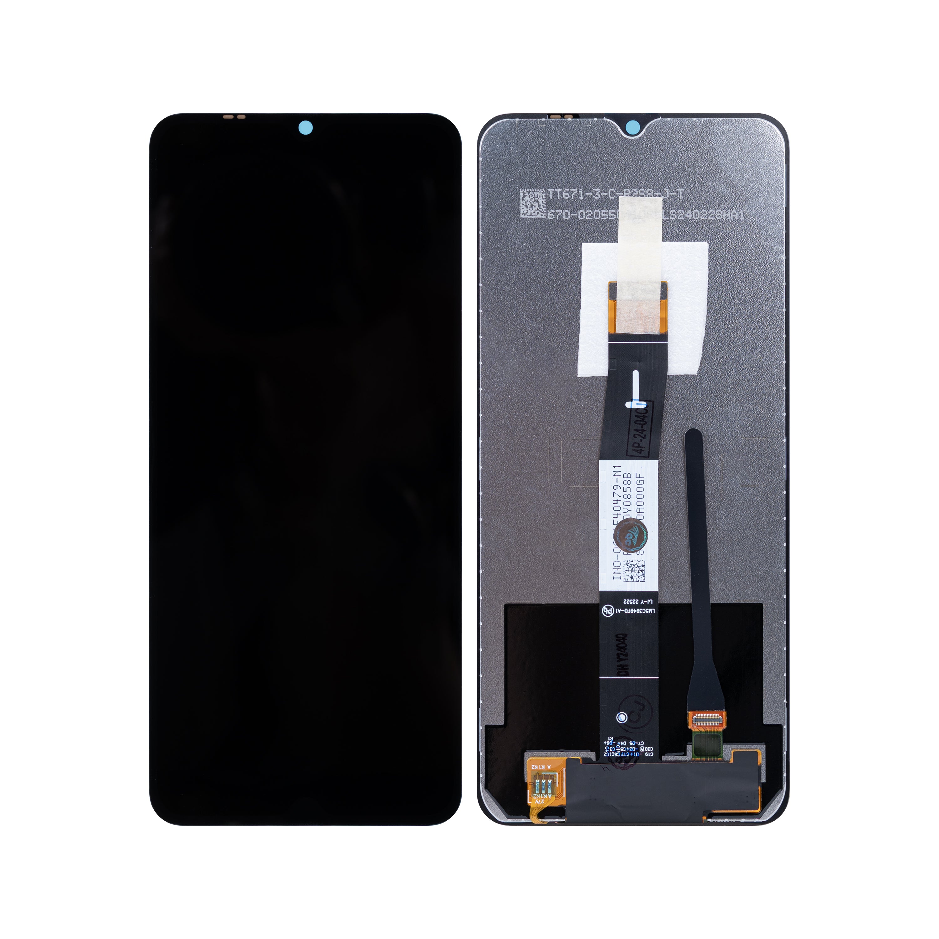 Xiaomi Redmi 12C-scherm en digitizer zonder frame, zwart, OEM